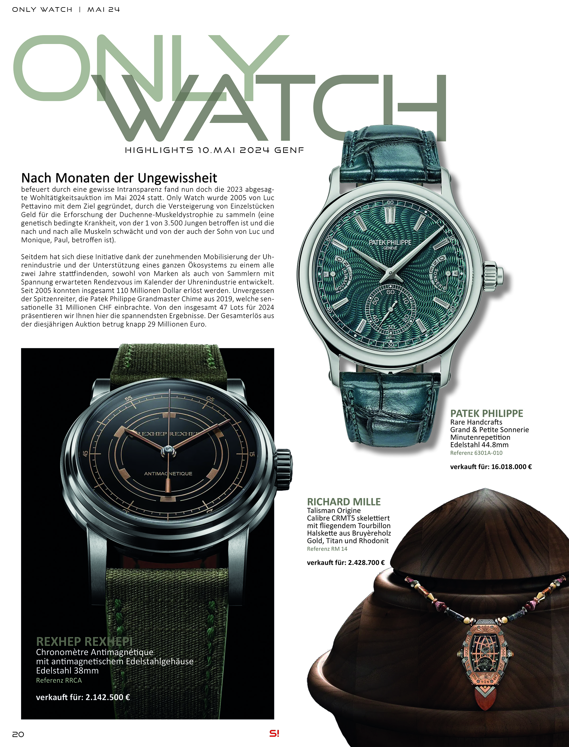 Uhren Exclusiv Sommer 2024