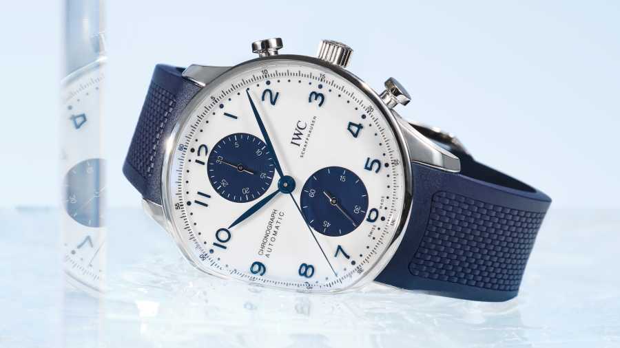 IWC- Portugieser White &amp; Blue